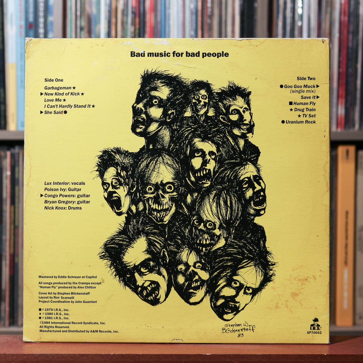 The Cramps - Bad Music For Bad People - 1984 I.R.S. Records, VG/VG
