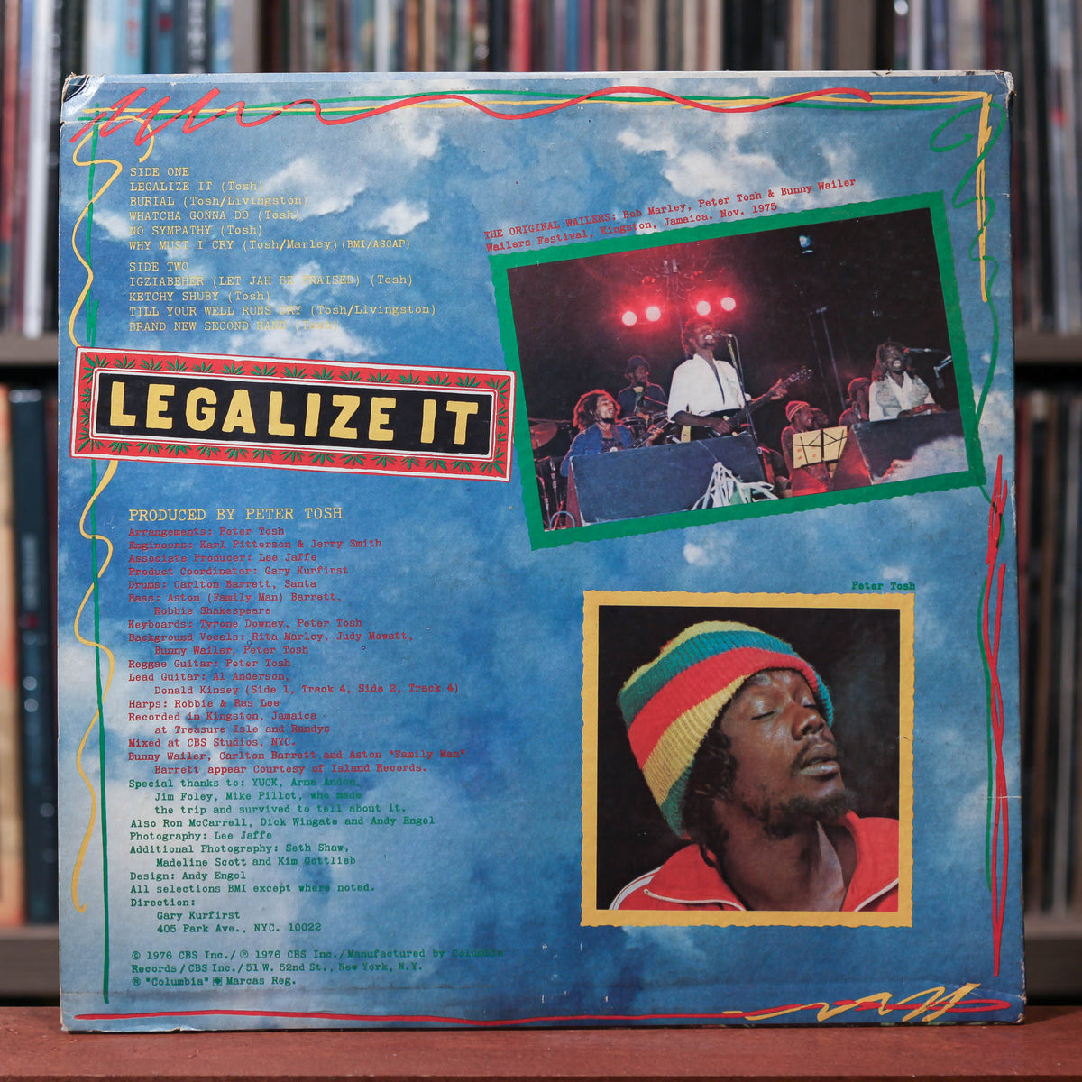 Peter Tosh - Legalize It Columbia 盤 Peter Tosh - Legalize It - 1976 Columbia, VG/VG