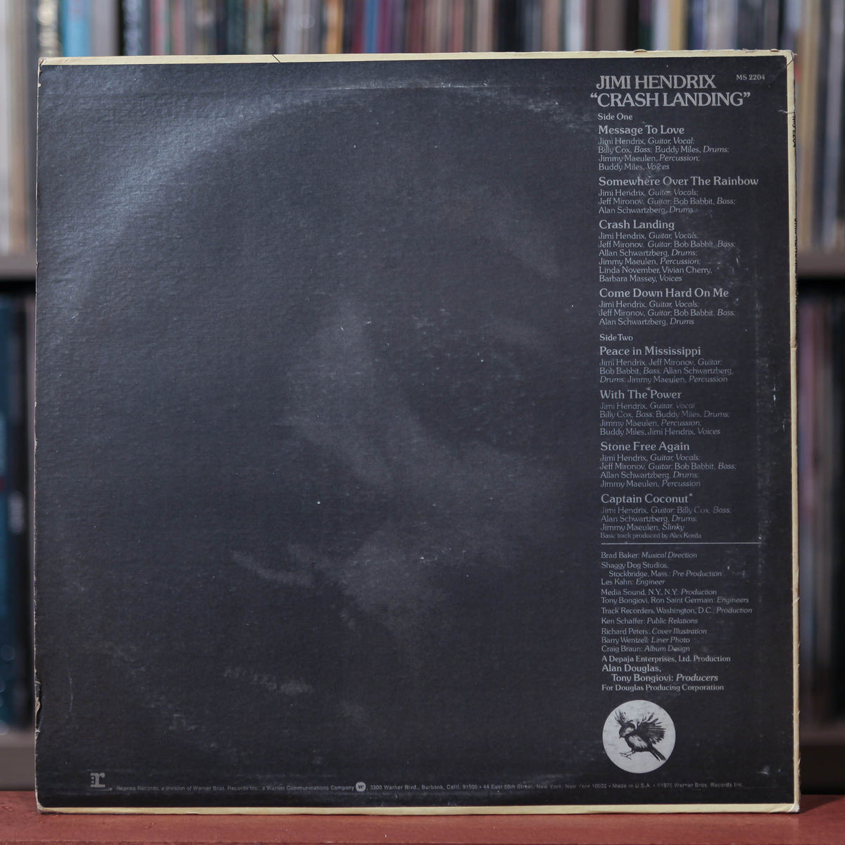 Jimi Hendrix Crash Landing 1975 Reprise, G+/VG