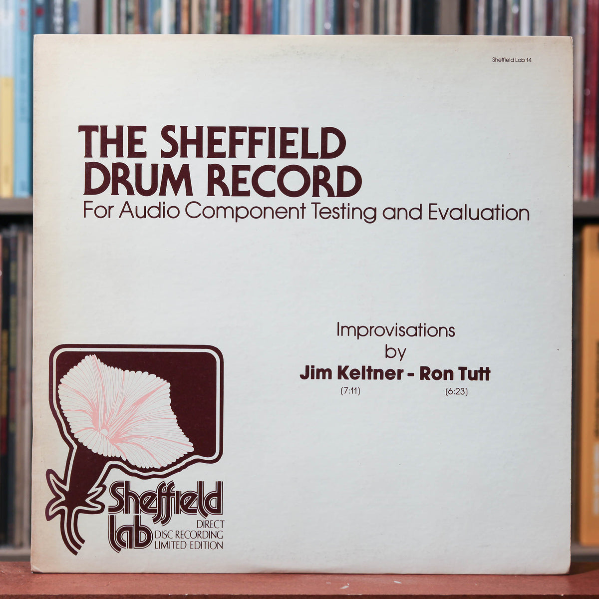シェフィールド・ラボ ドラム・レコード 1981年 US盤 Lab-14 LP Jim Keltner - The Sheffield Drum Record - 1981 Sheffield Lab, VG+/EX