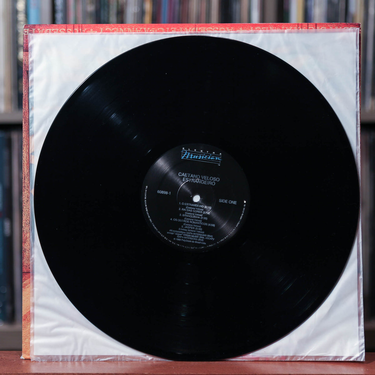 Caetano Veloso - Estrangeiro - 1989 Elektra Musician, EX/VG
