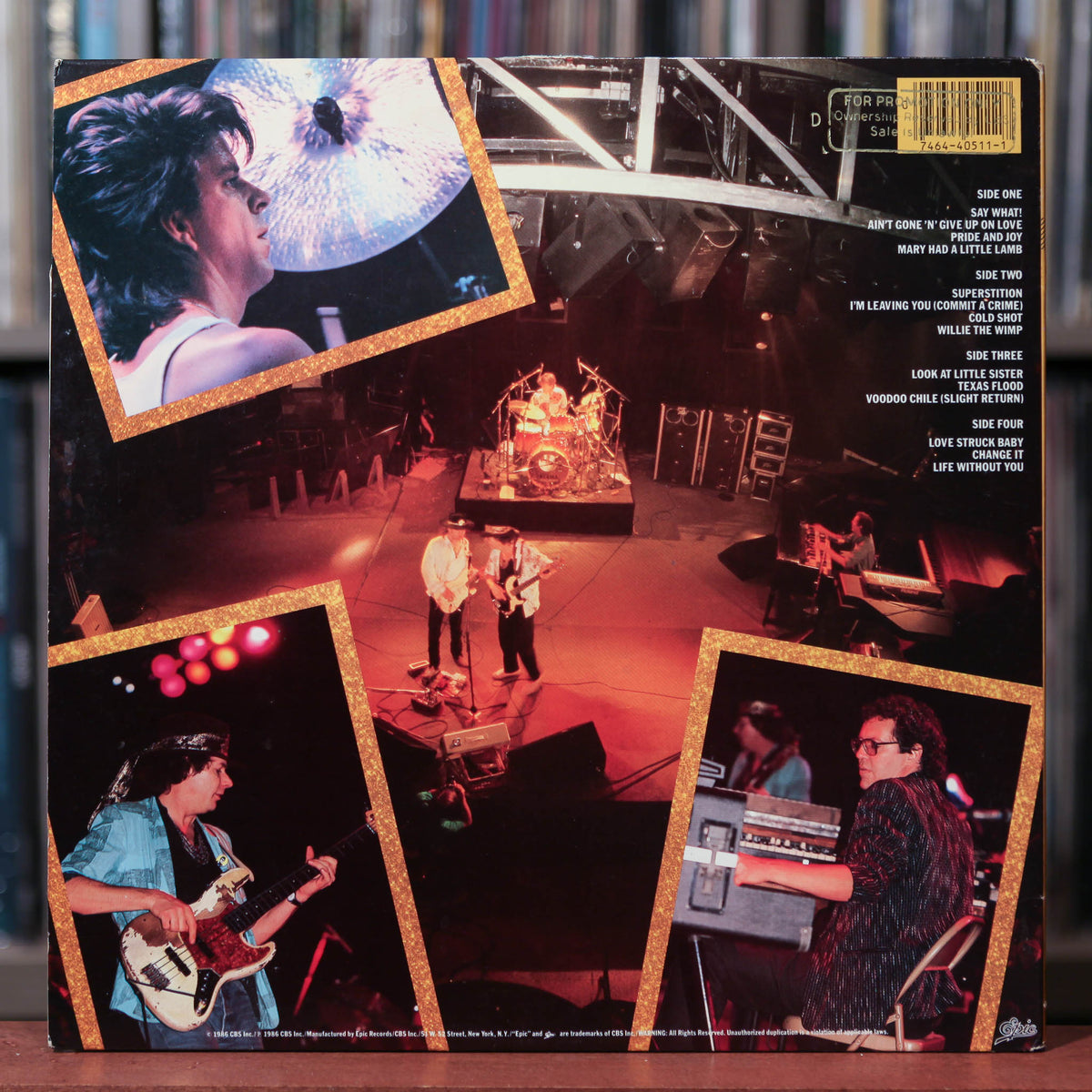 Stevie Ray Vaughan - Live Alive - 2LP - 1986 Epic, VG+/EX