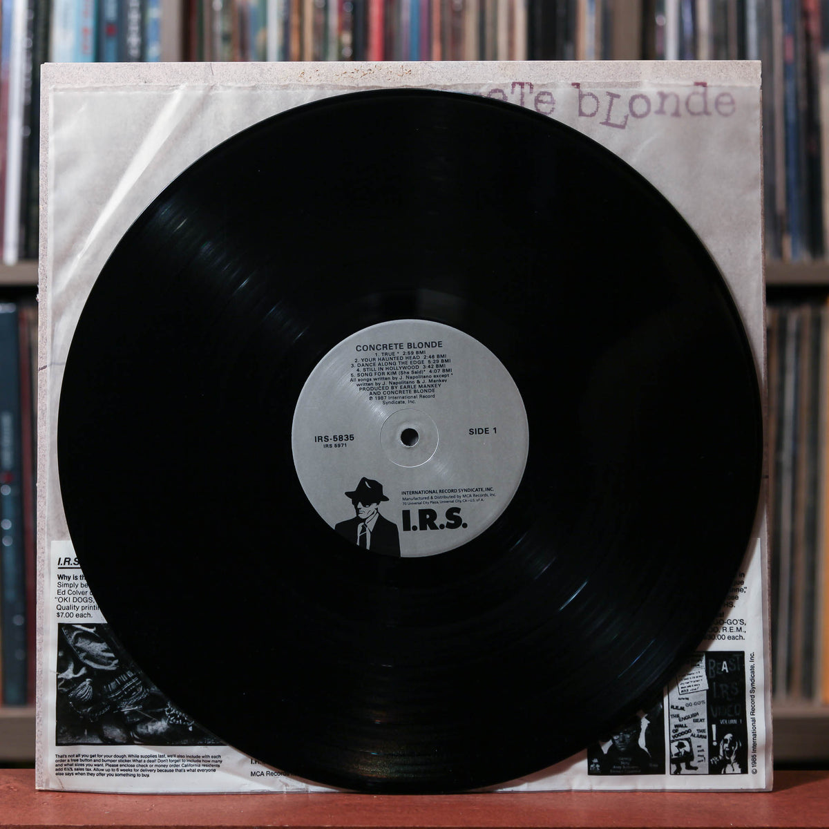 Concrete Blonde - Concrete Blonde - PROMO - 1987 I.R.S. Records, VG+/V