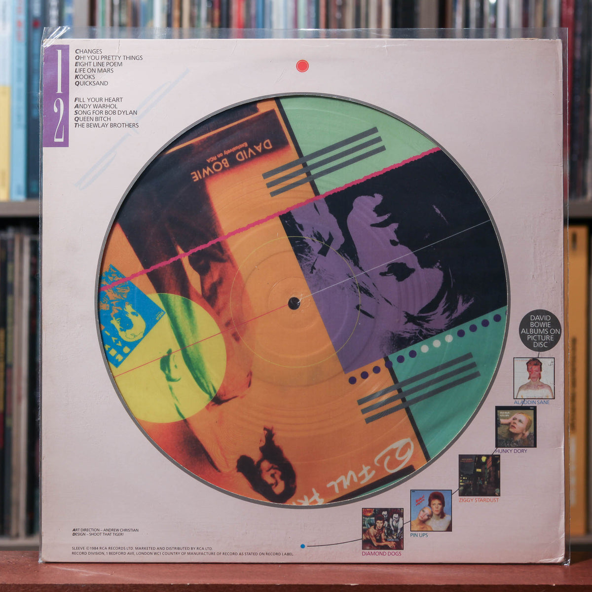 David Bowie - Hunky Dory - UK LTD #'rd ED PICTURE DISC 1984