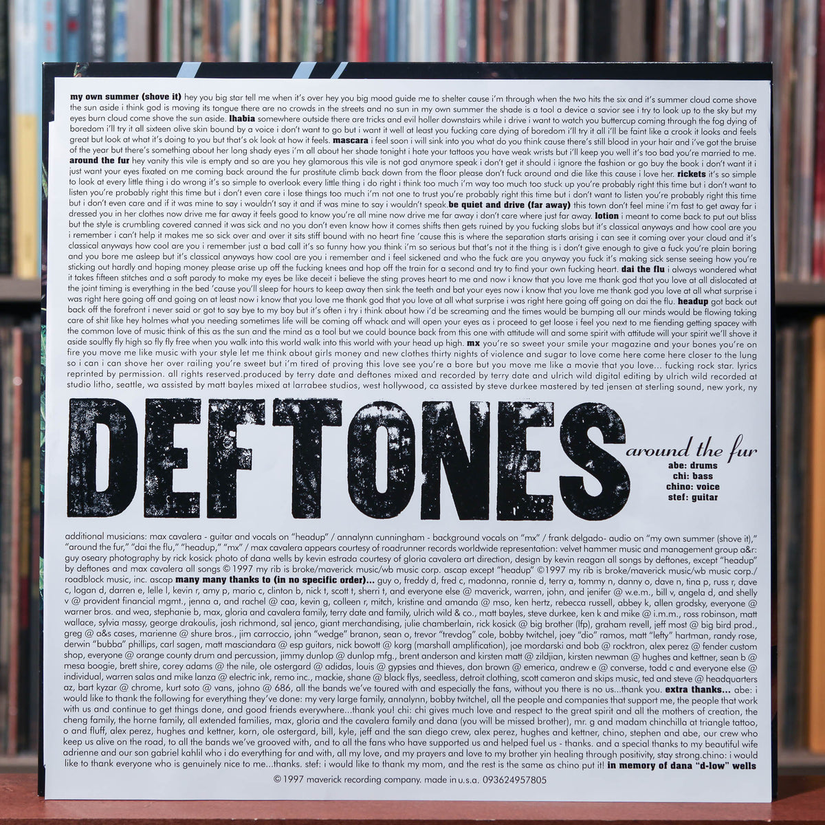 Deftones - Around The Fur - 2020 Maverick, EX/NM