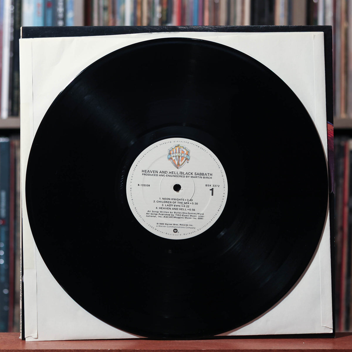 Black Sabbath Heaven And Hell 1980 Warner Bros. Records, EX/EX