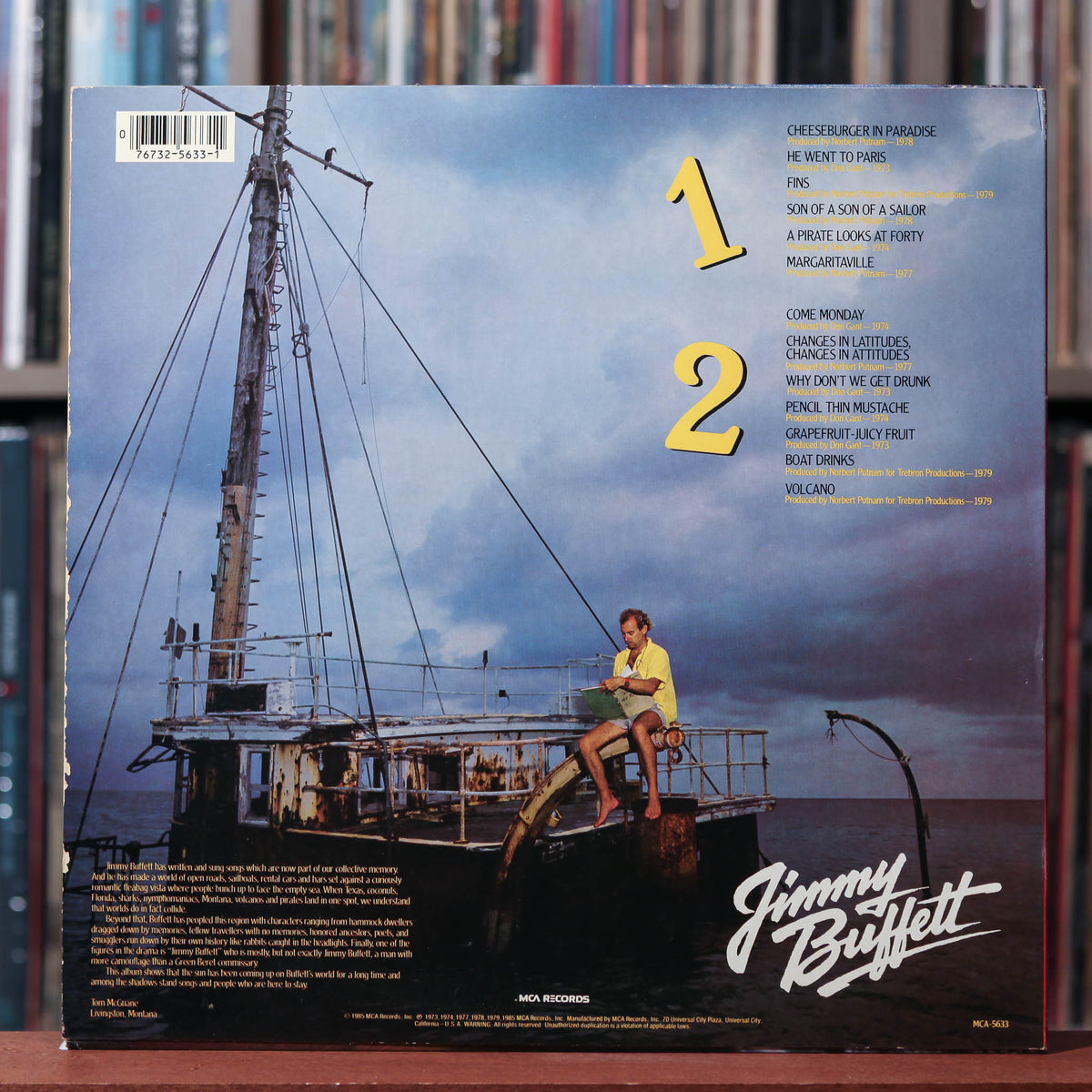 Jimmy Buffett Songs You Know By Heart / Greatest Hits 1985 MCA Rec