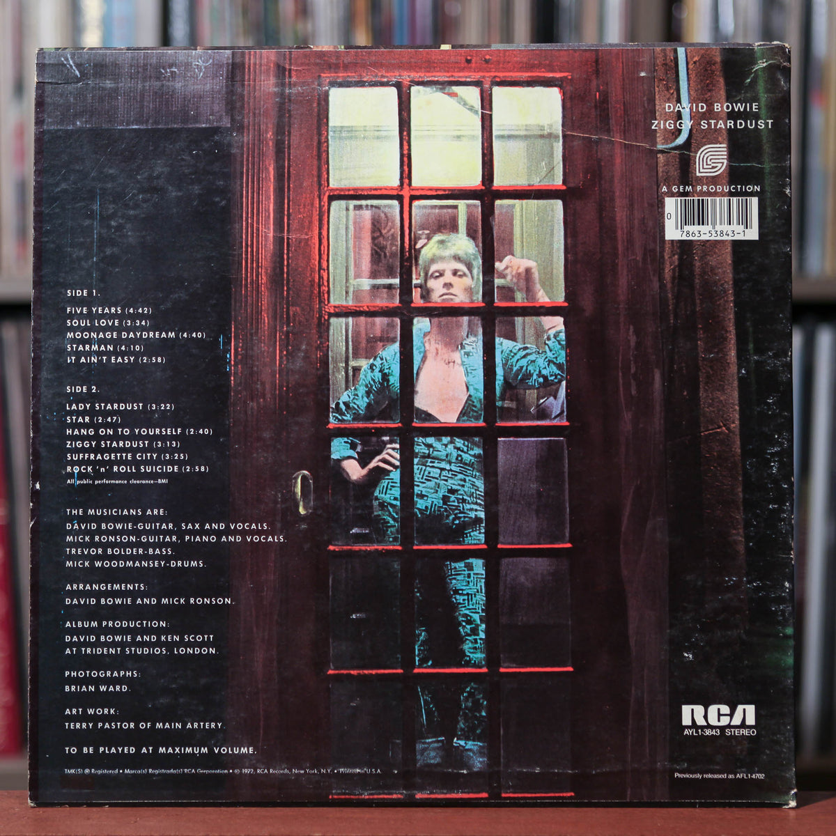 David Bowie - The Rise And Fall Of Ziggy Stardust - 1980 RCA Victor, V