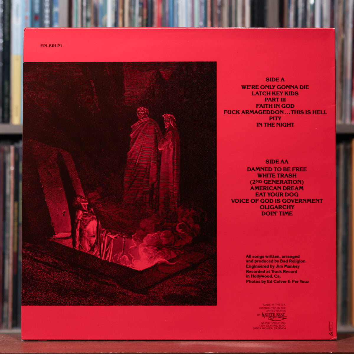 BAD RELIGION レコード　1988年repress 盤極美品 Bad Religion - How Could Hell Be Any Worse? - 1988 Epitaph, VG/EX