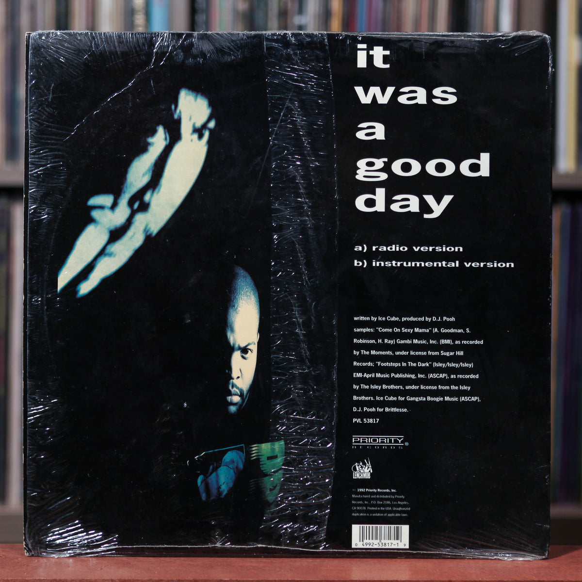 ICE CUBE It Was A Good Day レコード Ice Cube - It Was A Good Day Gold 45 Record Ltd Edition Display