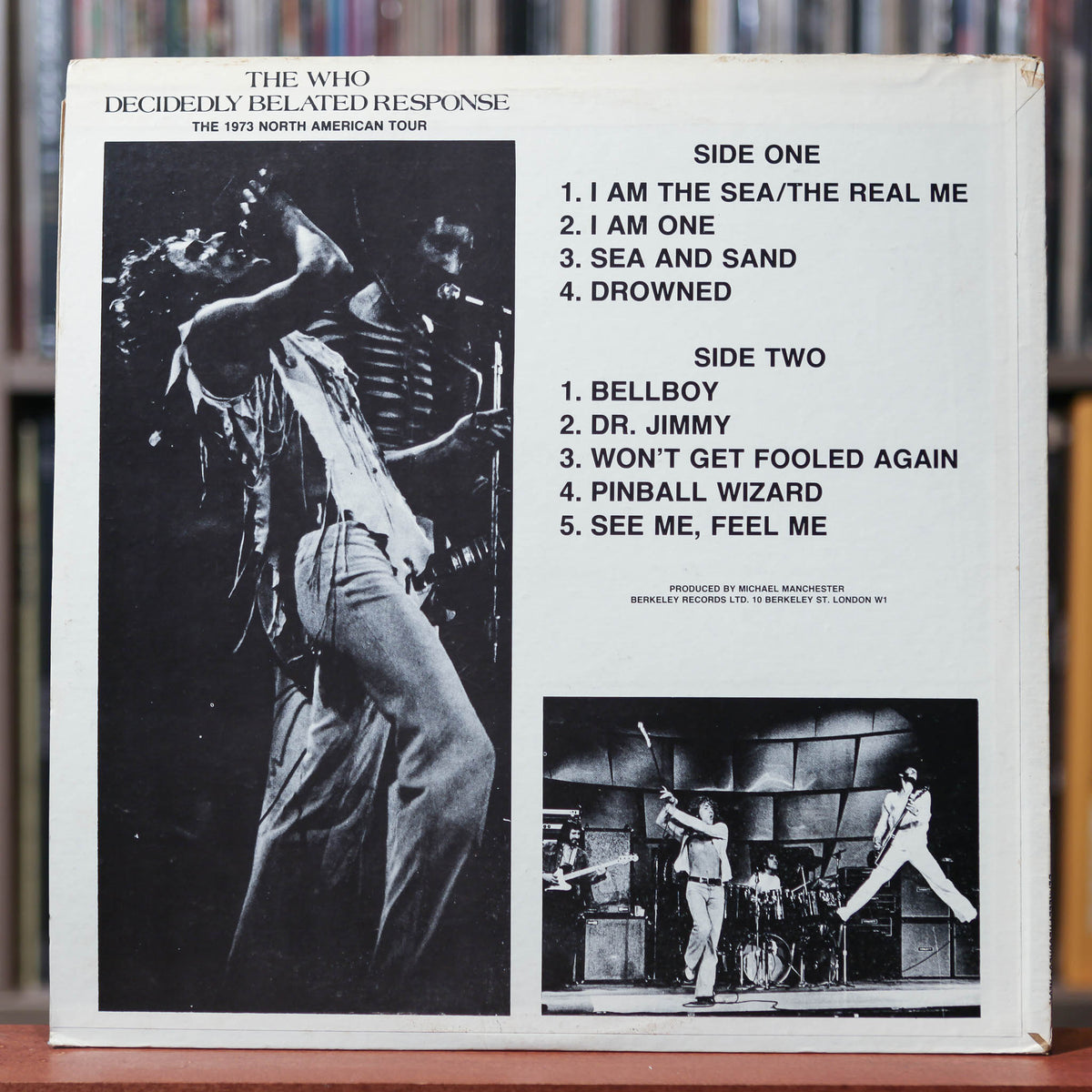 The Who - Decidedly Belated Response - 1975 Berkeley Records, VG+/VG+