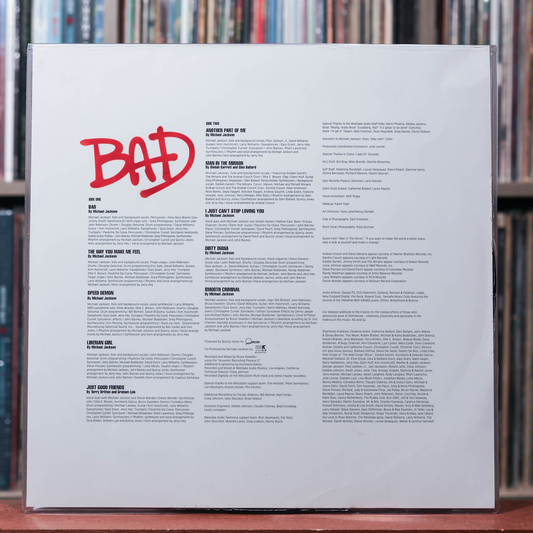 Michael Jackson - Bad - Limited Edition Picture Disc - 2018 MJJ Produc
