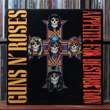 Load image into Gallery viewer, Guns N' Roses - Appetite For Destruction - RARE STICKER 1987 Geffen, VG+/VG+ 1
