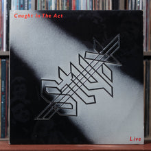 Load image into Gallery viewer, Styx - Caught In The Act Live - TRANS BLUE Vinyl - 2LP 1984 A&amp;M, VG/EX 1
