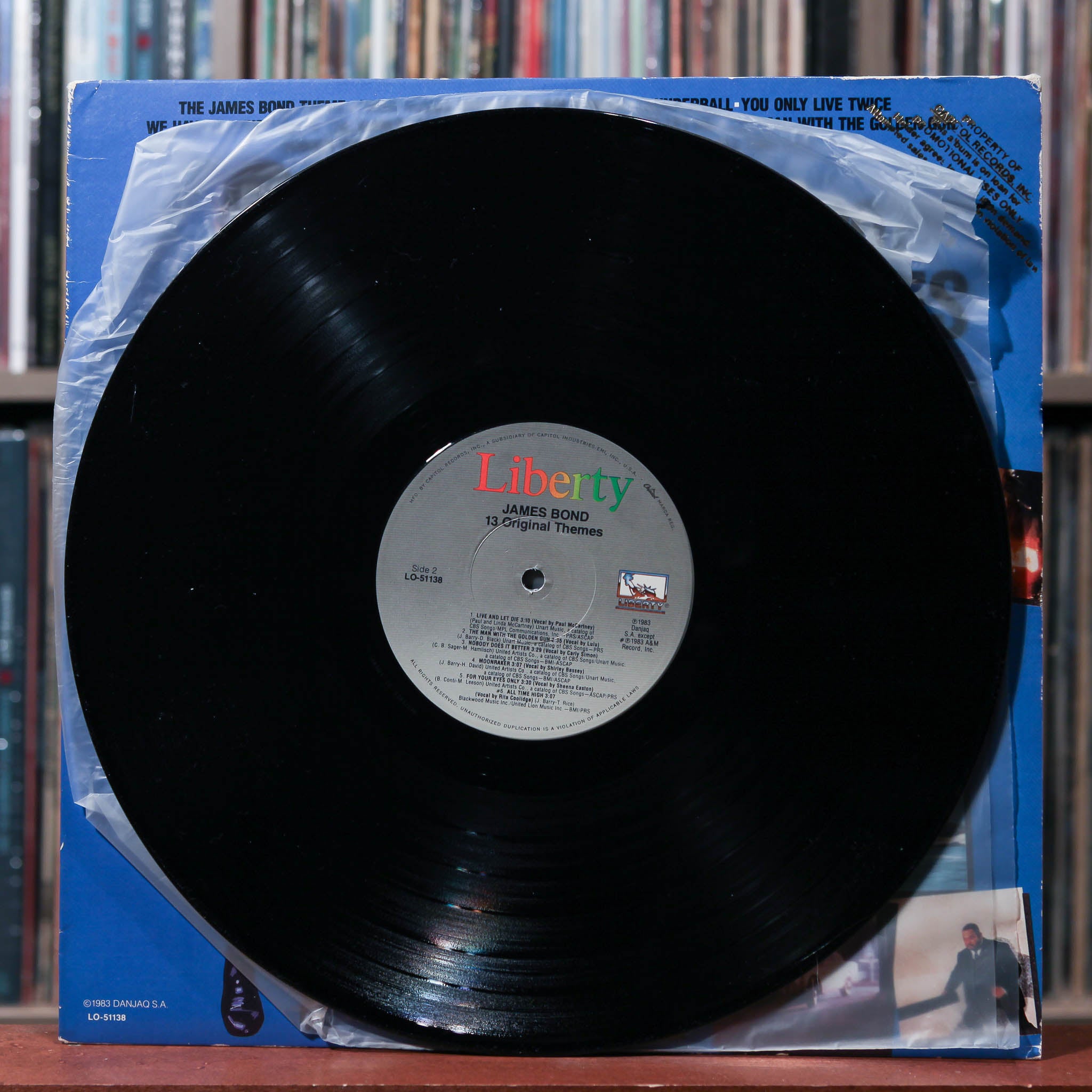 Various - James Bond 007 (13 Original Themes) - PROMO 1983 Liberty, VG