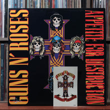 Load image into Gallery viewer, Guns N' Roses - Appetite For Destruction - W/ STICKER 1987 Geffen, VG/VG 5
