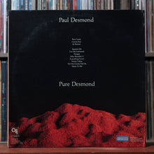 Load image into Gallery viewer, Paul Desmond - Pure Desmond - WHITE LABEL PROMO - 1975 CTI, VG/EX 2
