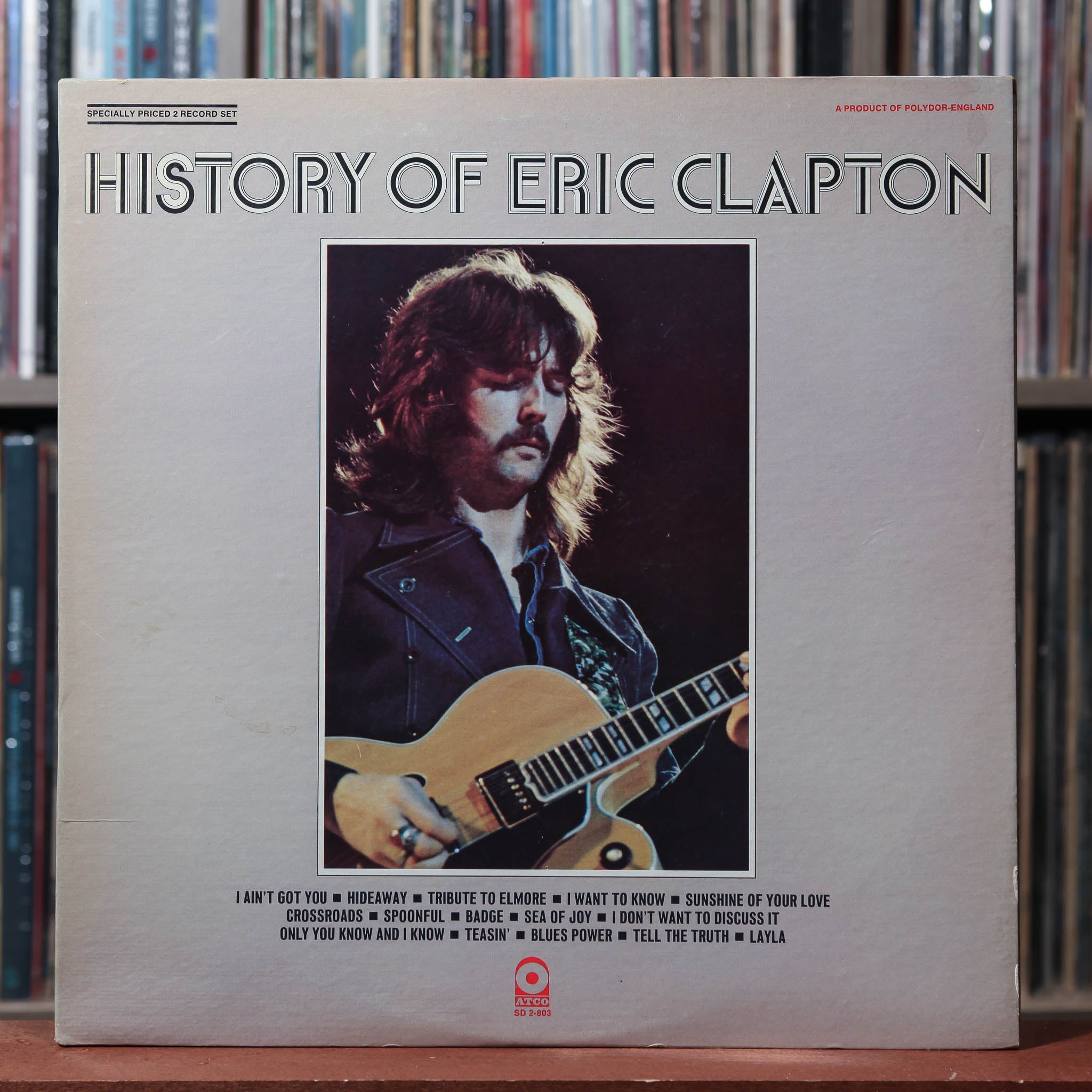 Eric Clapton - History Of Eric Clapton - 2LP 1972 ATCO, VG+/VG