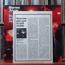 Load image into Gallery viewer, Warren Zevon - Stand In The Fire - PROMO W/ RELEASE - 1980 Asylum, VG/VG 5
