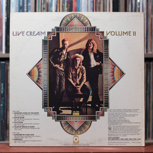 Cream - Live Cream Volume II - 1972 ATCO, VG/VG