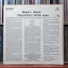 Load image into Gallery viewer, Thelonious Monk Septet - Monk's Music - MONO - 1966 Riverside, VG/VG+ 2
