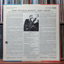 Load image into Gallery viewer, Gerry Mulligan Quartet - Paris Concert - MONO - 1957 World Pacific, VG/VG 2
