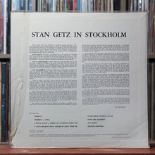 Load image into Gallery viewer, Stan Getz - In Stockholm - Japan 1981 Verve, VG+/NM 2
