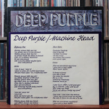 Load image into Gallery viewer, Deep Purple - Machine Head - INSERT 1972 Warner Bros., VG/VG 5
