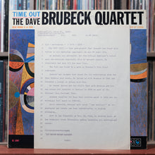 Load image into Gallery viewer, The Dave Brubeck Quartet - Time Out - MONO - 1959 Columbia, VG/VG 5
