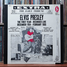 Load image into Gallery viewer, Elvis Presley - The First Year Live Dec 1954 - Feb 1955 TRANS BLUE 1980's VG/VG 1
