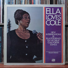 Load image into Gallery viewer, Ella Fitzgerald - Ella Loves Cole - w/ SHRINK - 1972 Atlantic, VG+/VG 1

