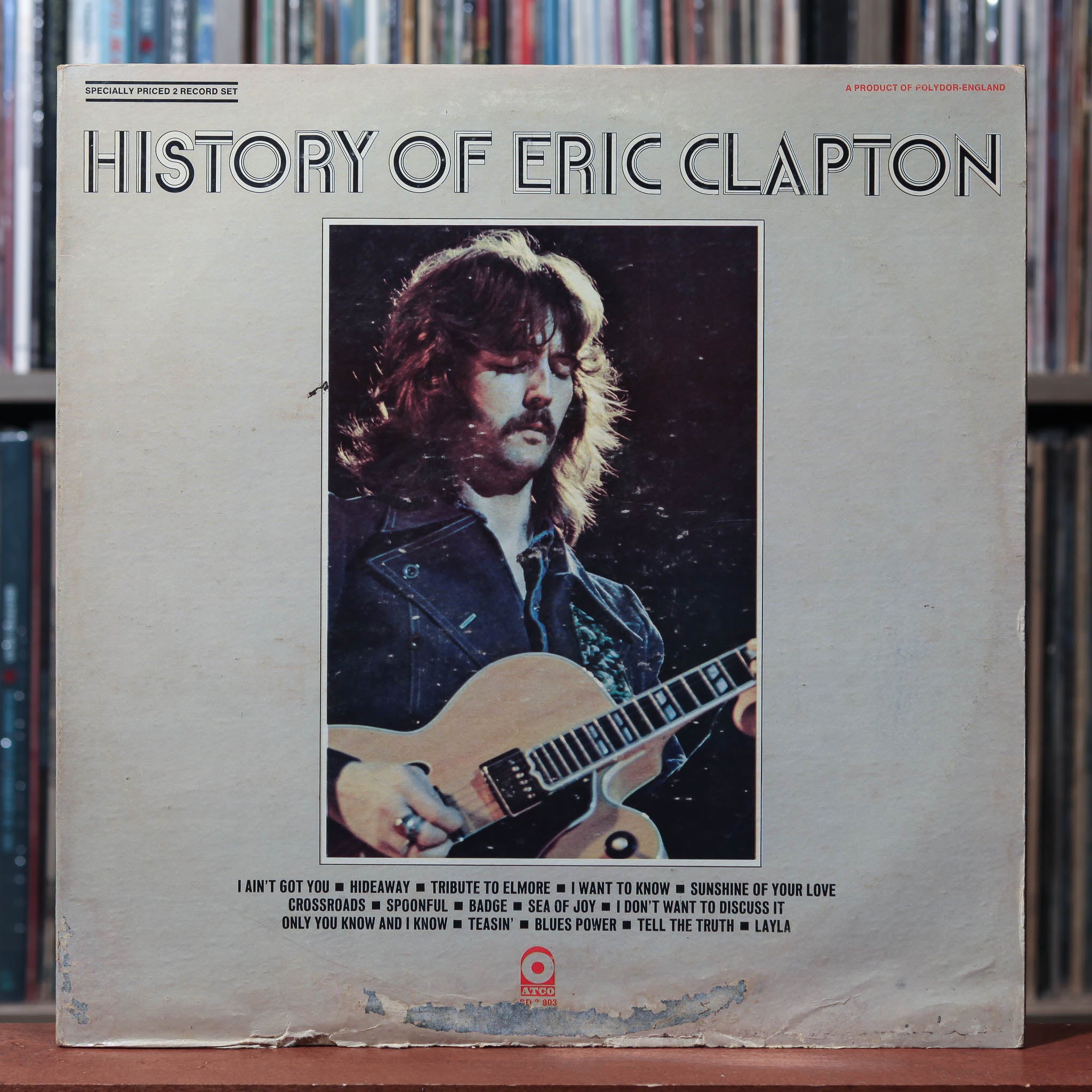 Eric Clapton - History Of Eric Clapton - 2LP 1972 ATCO, G+/VG