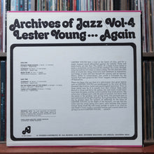 Load image into Gallery viewer, Lester Young - Archives Of Jazz Vol-4 Lester Young...Again - 1980's AJ, VG/EX 2

