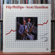 Load image into Gallery viewer, Flip Phillips, Scott Hamilton - A Sound Investment SIGNED - 1987 Concord Jazz 1
