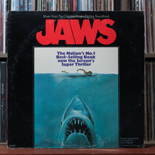 Load image into Gallery viewer, John Williams - Jaws Motion Picture Soundtrack - 1975, VG/VG 1
