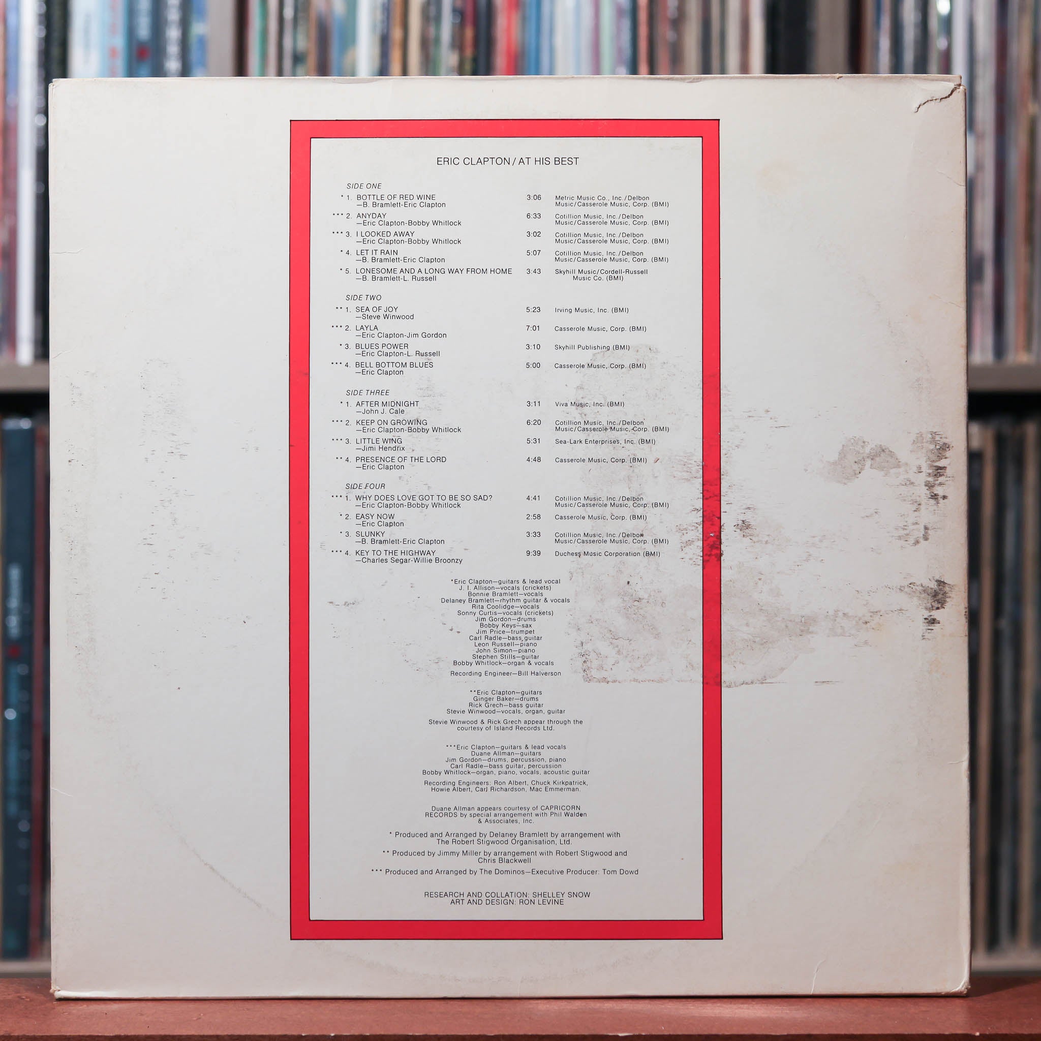 Eric Clapton - At His Best - 2LP 1972 Polydor, VG/VG