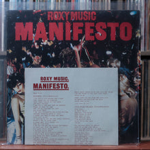 Load image into Gallery viewer, Roxy Music - Manifesto - W/ PRESS RELEASE 1979 ATCO, VG+/EX 7
