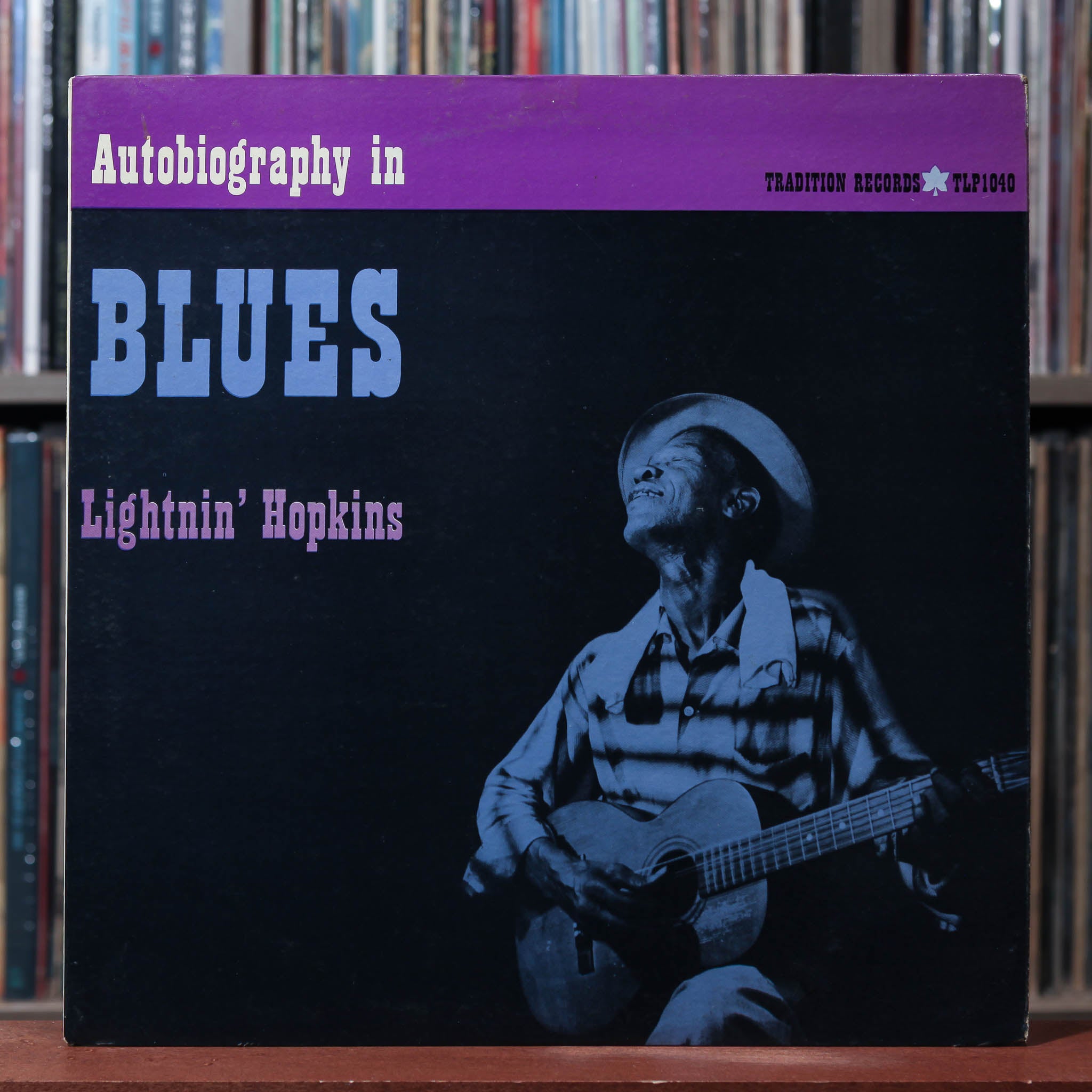 Lightnin' Hopkins - Autobiography In Blues - 1st PRESS - 1960 Traditio