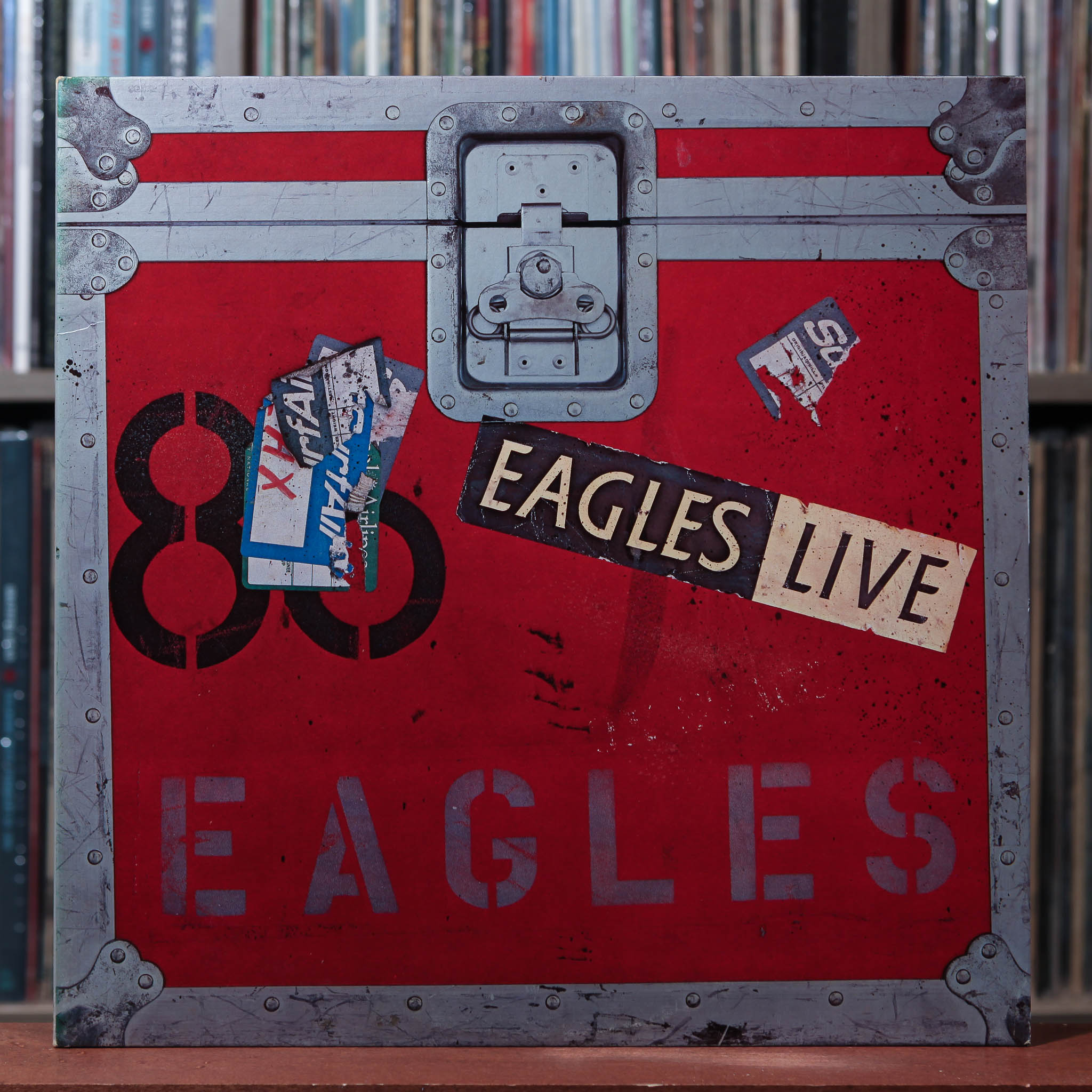 Eagles - Live - W/ POSTER Vinyl - 2LP 1980 Asylum, EX/EX