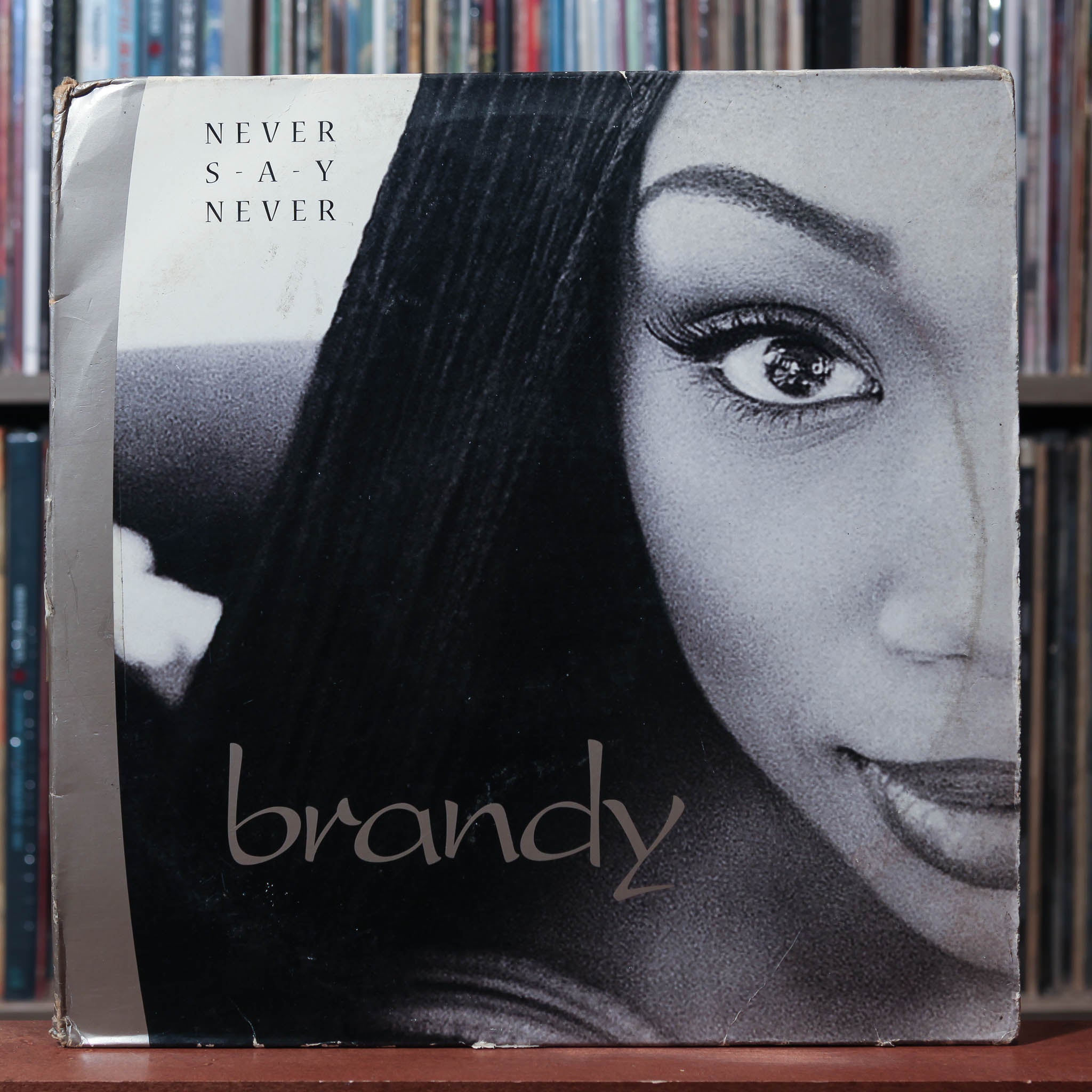 Brandy - Never Say Never - W/ INSERT 2LP 1998 Atlantic