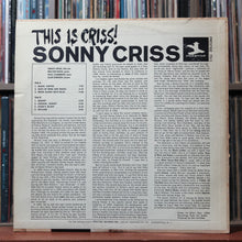 Load image into Gallery viewer, Sonny Criss - This Is Criss! - MONO - 1966 Prestige, VG/VG 2
