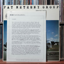 Load image into Gallery viewer, Pat Metheny - American Garage - PROMO W/ PRESS RELEASE &amp; PHOTO - 1979 ECM VG+/EX 8
