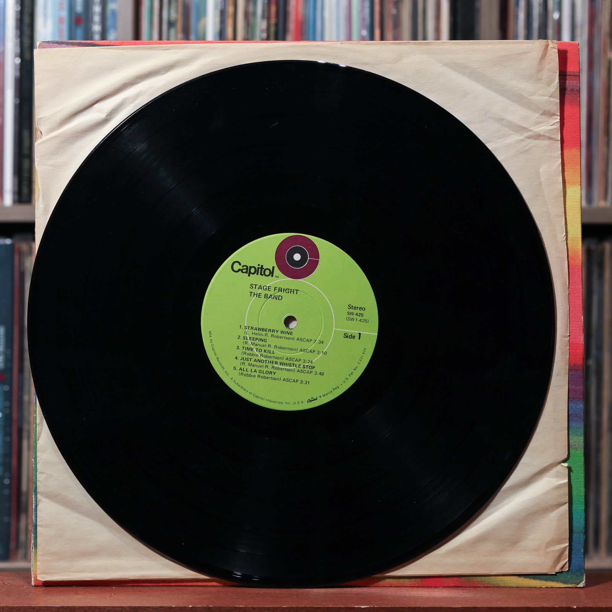 The Band - Stage Fright - 1970 Capitol, VG/VG+