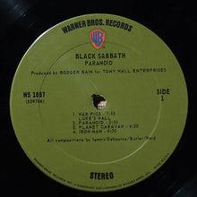 Load image into Gallery viewer, Black Sabbath - Paranoid - 1971 Warner Bros., VG/VG 3
