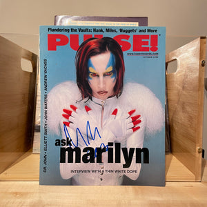 Marilyn Manson - Signed PULSE! Magazine Cover, Oct 1998