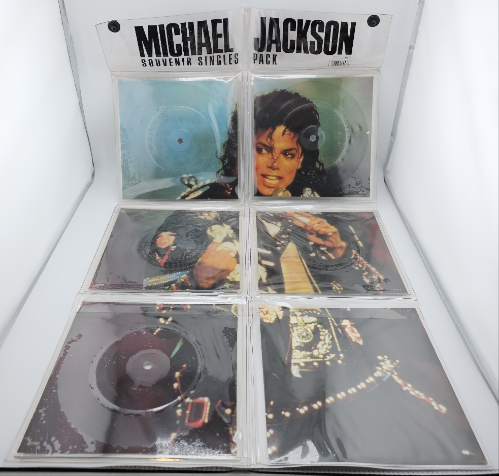 Michael Jackson - Souvenir Singles Pack - UK import 1988 Epic, EX/M Michael Jackson - Souvenir Singles Pack - UK import 1988 Epic, EX/M