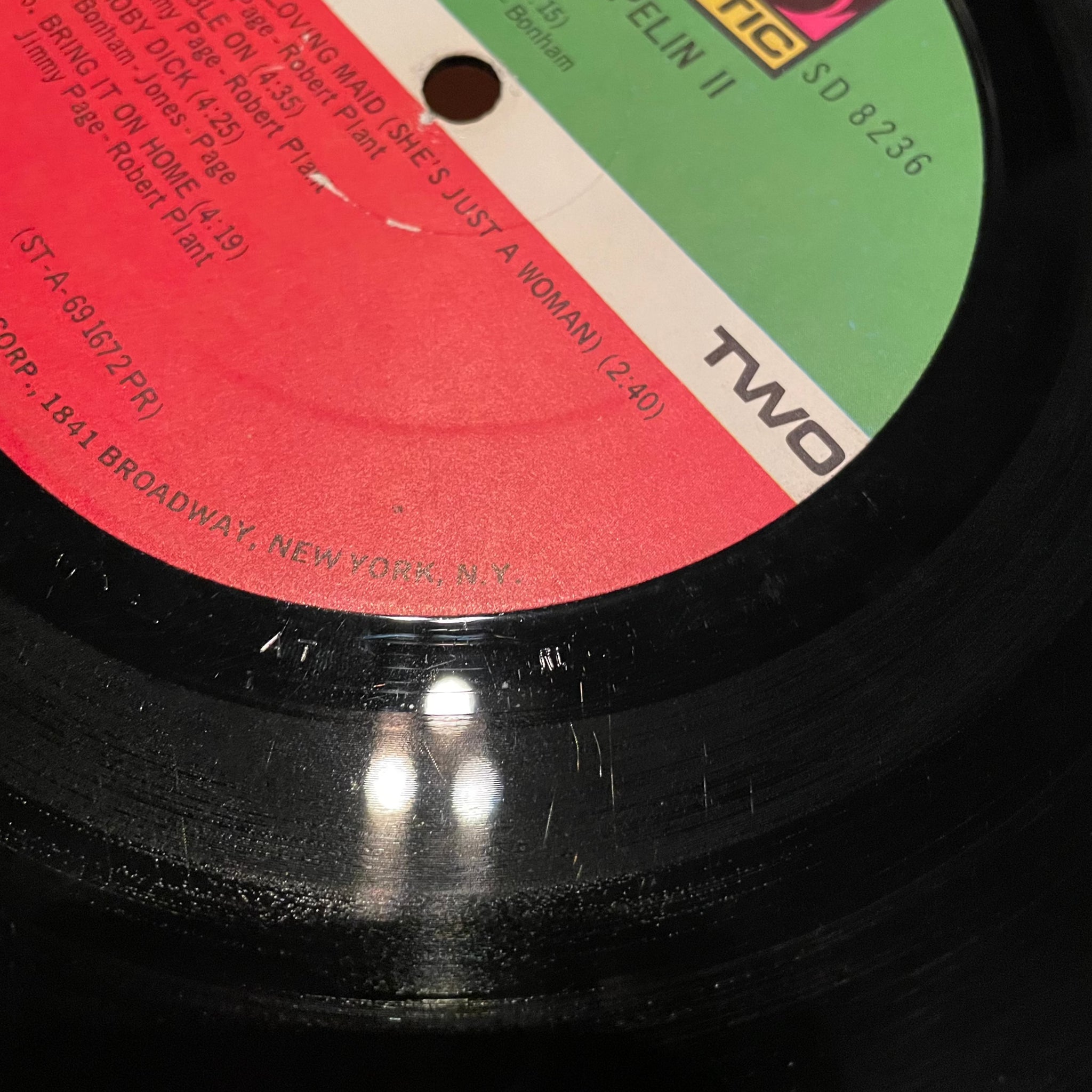 Led Zeppelin II - RARE Robert Ludwig Hot Mix - 1969 Atlantic RL/RL