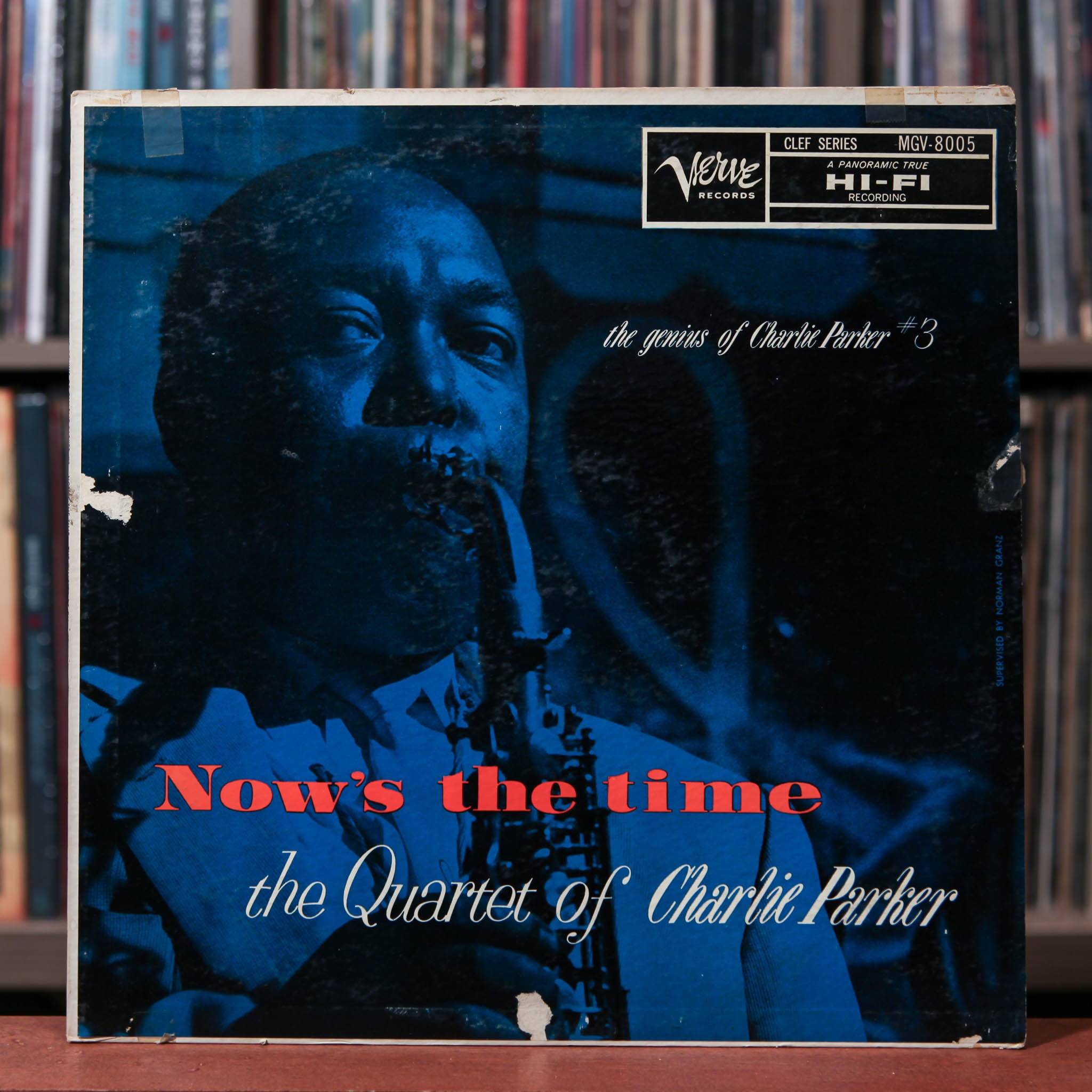 The Charlie Parker Quartet - Now's The Time - 1957 Verve Records, VG/V