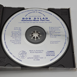 Bob Dylan - Halloween Mask - 2CD 1988 World Productions Of Compact Music, VG+/M