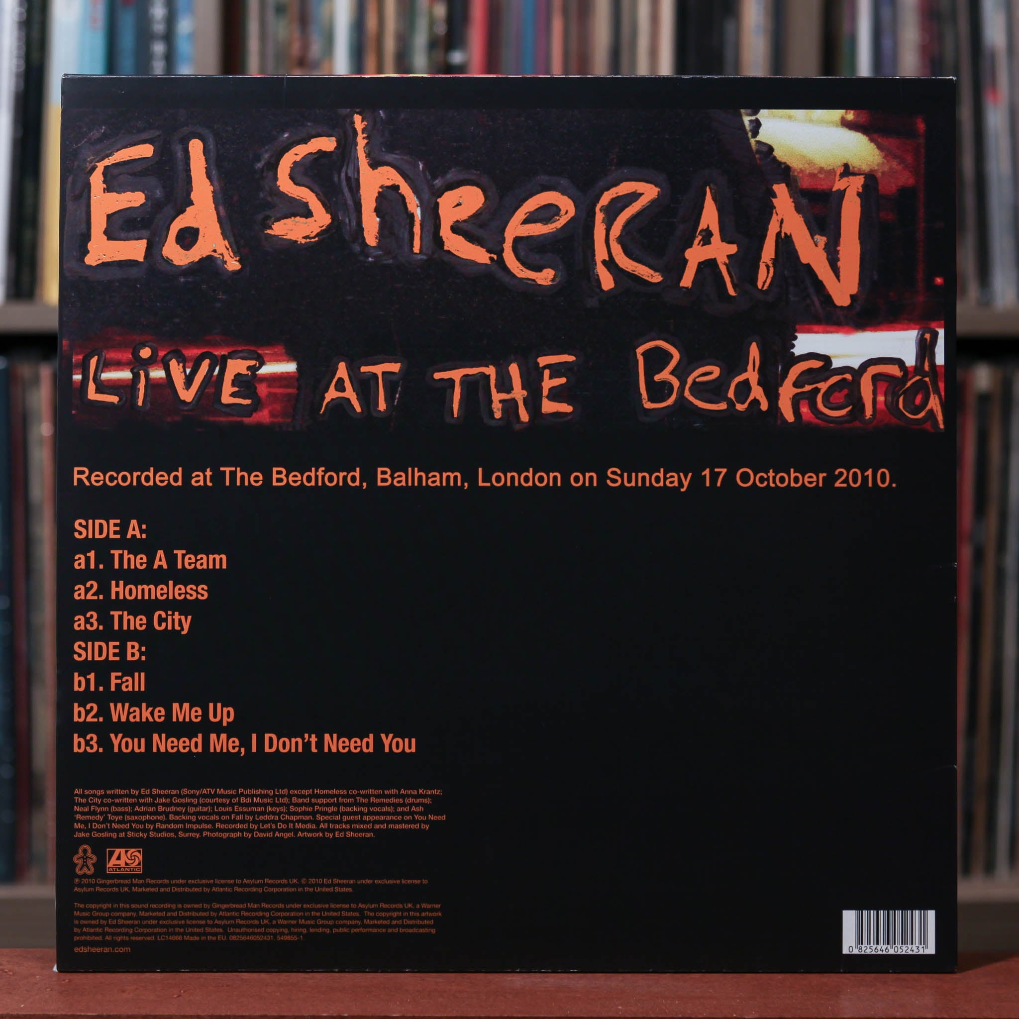 洋楽 Ed Sheeran Live at The Bedford CD Ed Sheeran - Live At The Bedford - 2017 Gingerbread Man Records, VG+/E